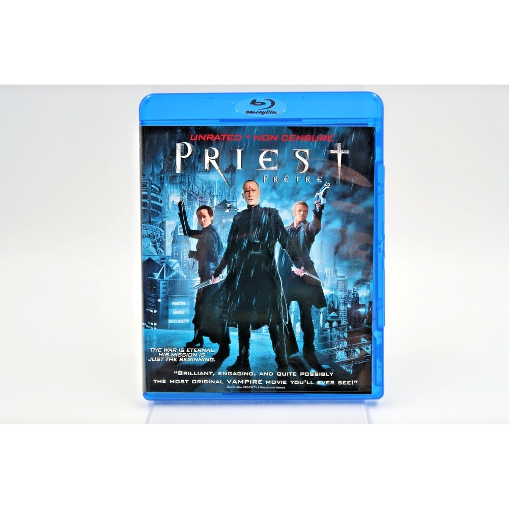 Priest Blu-ray Unrated Paul Bettany Vampire Action Movie 2011 Sci-Fi Horror
